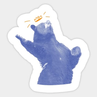 King Bear Sticker